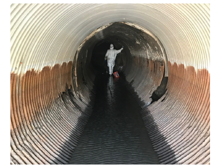 GeoKrete® Restores Storm Culvert Threatening a Roadway Collapse